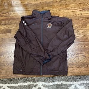 Nike storm fit rain jacket lehigh lacrosse team issue detachable hood
